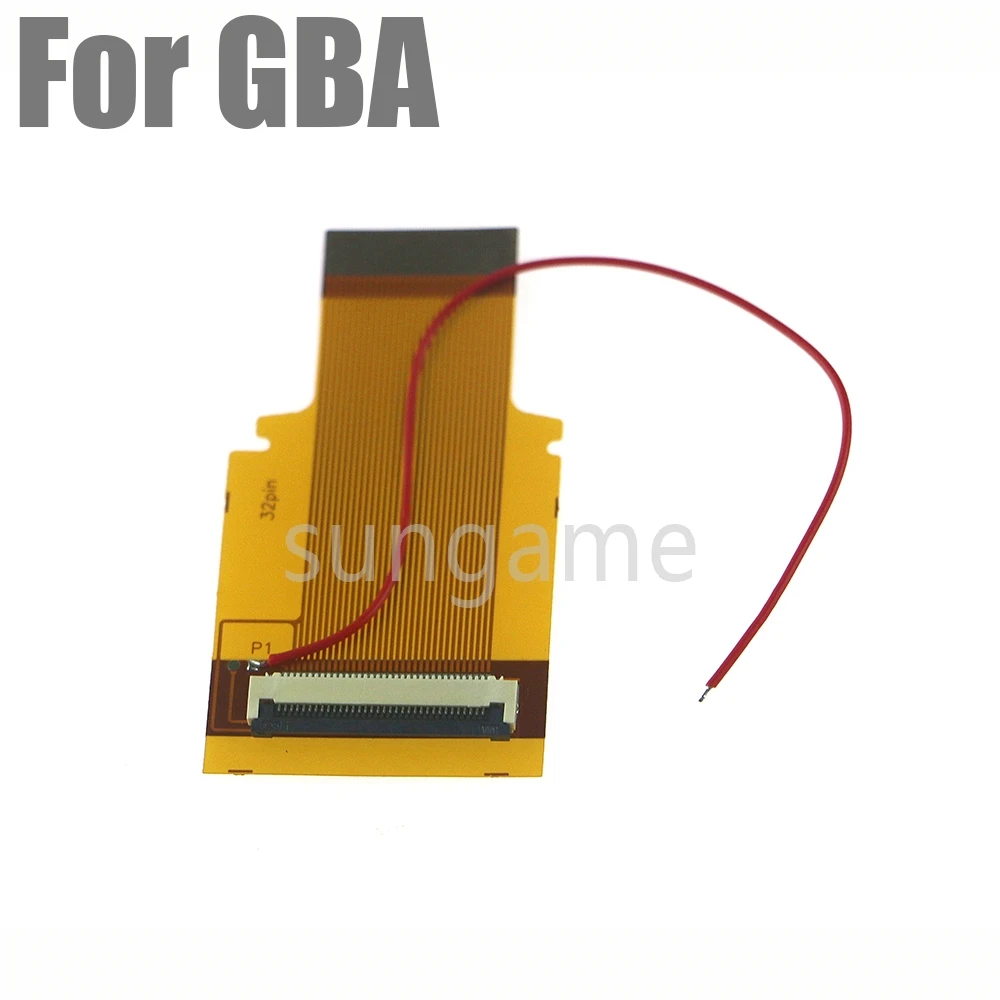 1pc For GameBoy Advance LCD Screen For GBA Highlit Backlit 40pin/32pin Flex Cable with Solder Wire