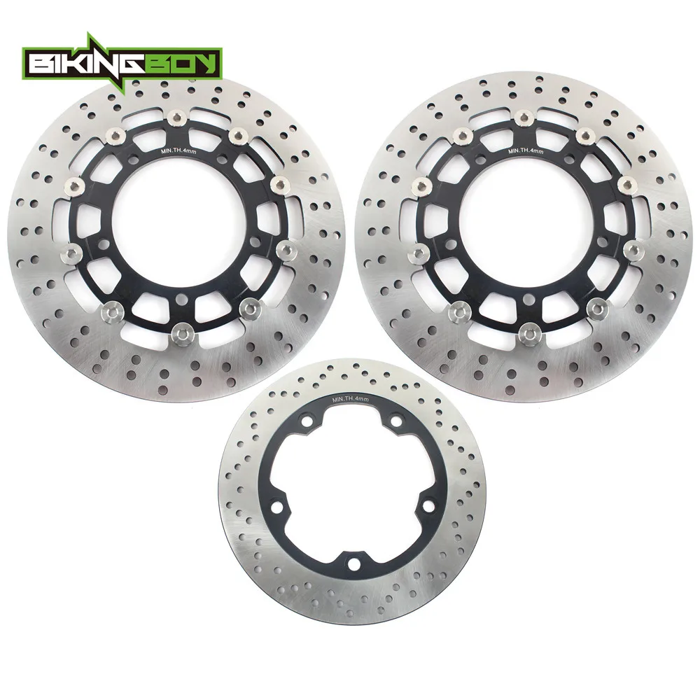 BIKINGBOY For Bandit GSF 650 / S 07-12 GSF650 ABS 11-14 GSF 1250 / S 07 08 09 10 11 GSF 1200 06 Front Rear Brake Discs Rotors