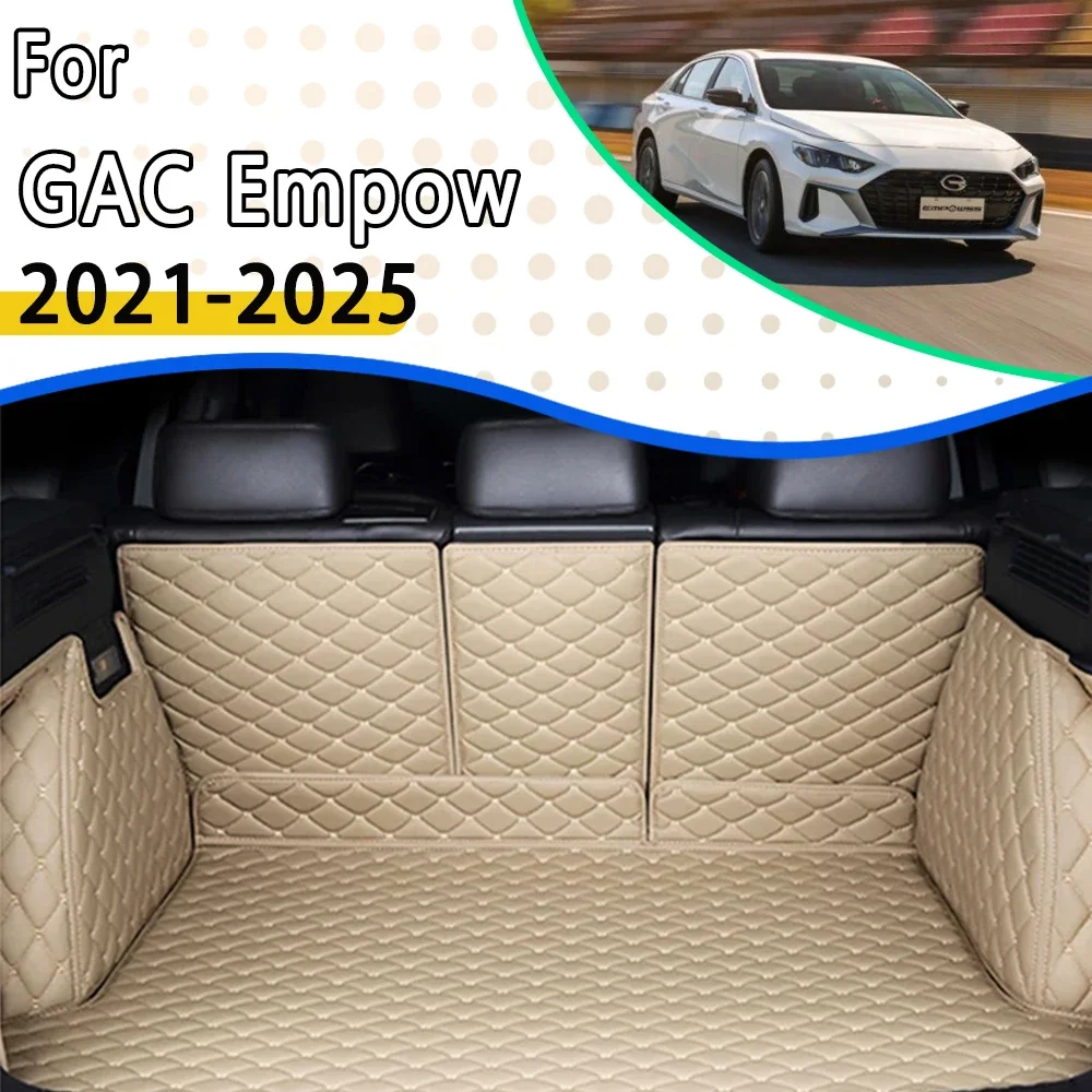 Car Rear Trunk Mats For GAC Empow Trumpchi Empow 2021 2022 2023 2024 2025 Trunk Storage Pad Cargo Carpet Covers Auto Accessories