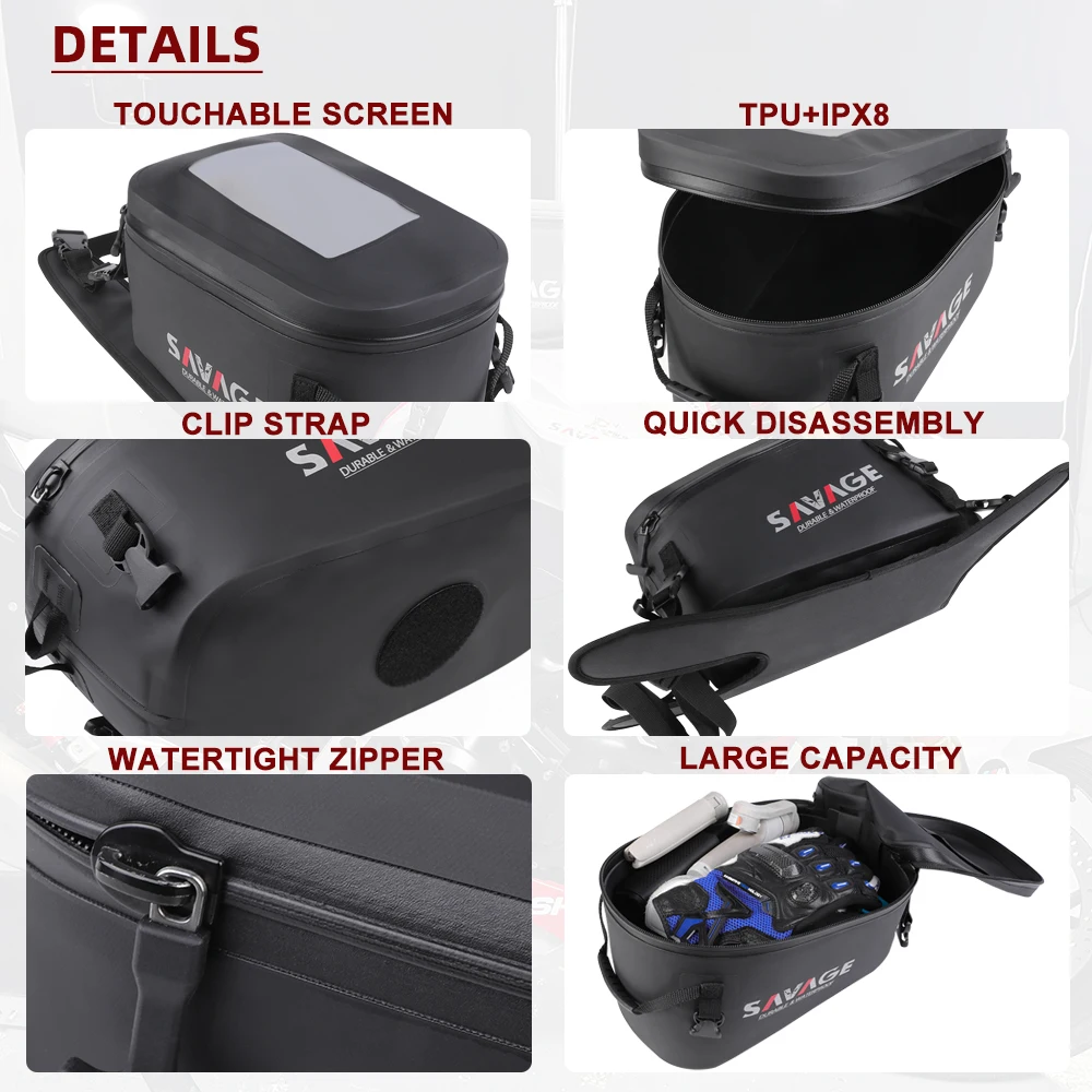 2025 F900GS Tank Bag Luggage Tanklock For BMW F800GS F900GS Adventure Motorcycle Navigation Racing Backpack Tool Bag Waterproof - Image 5