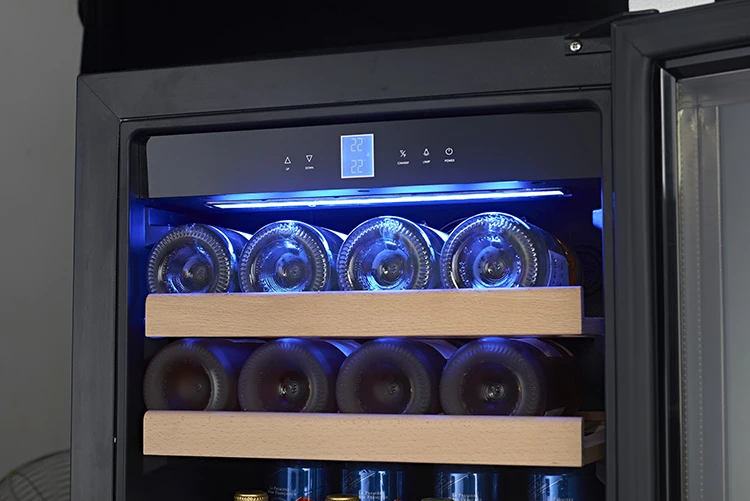 Commercial Single-Door Wine Cold Drink Refrigerator Electric Power Source Compressor Cooling System Glass Door-for Home Display - view 6