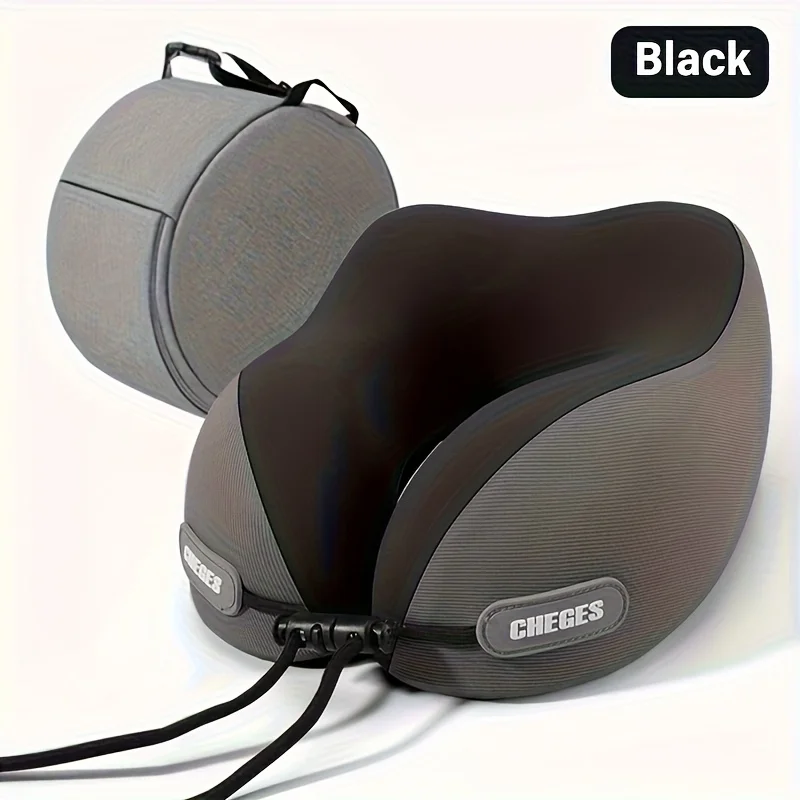 

Ergonomic U-Shaped Neck Pillow - Storage Pocket, Rebound Support, Car Plane Office Use, Universal, Durable&Stylish, Perfect Gift