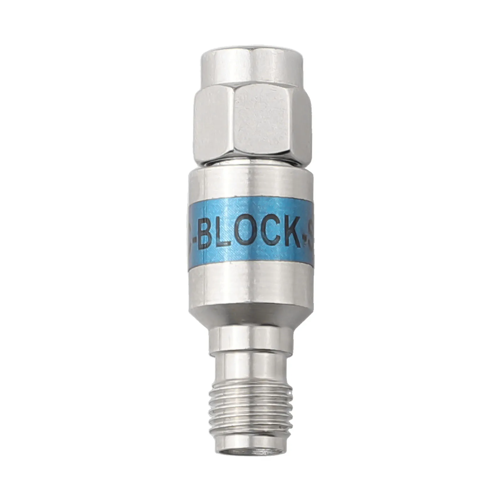 2W DC-Block SMA Male To Female DC-6.0GHz 50ohm RF Coaxial Block SWR 1.2 DC Blocker Connector Ternary Alloy