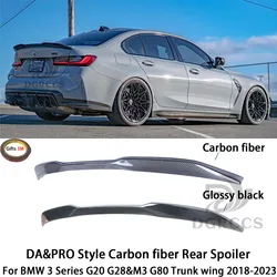 For BMW 3 Series G20 G28&M3 G80 DA&PRO Style Carbon fiber Rear Spoiler Trunk wing 2018-2026 Carbon fiber