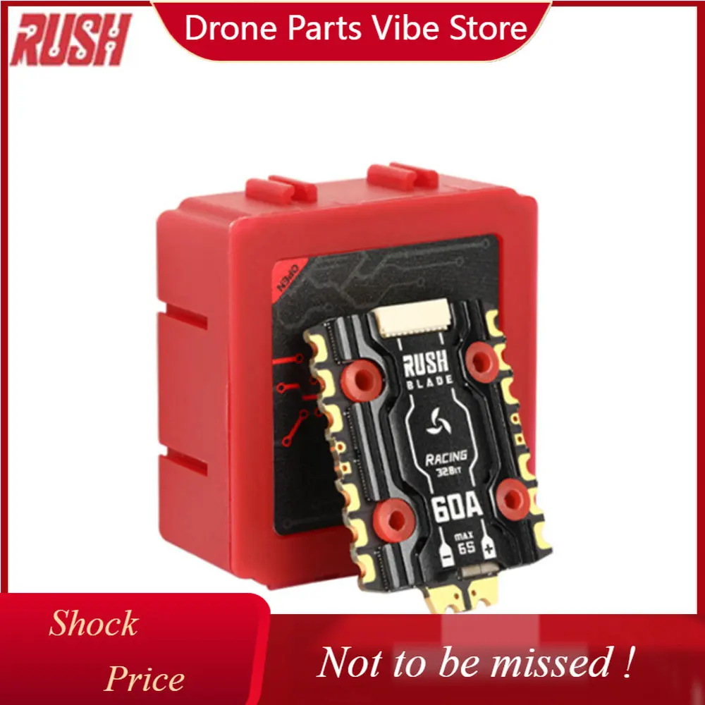 

DP RUSHFPV RUSH BLADE RACING 60A MINI 3-6S BLHELI32 60A 4in1 ESC with FPB Lite Dshot1200 20X20mm for RC FPV Racing Drone