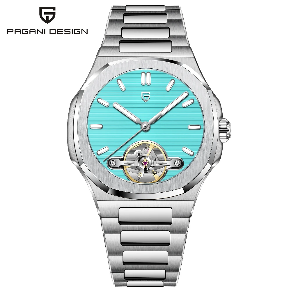Men's Luxury Automatic Mechanical Tourbillon Watch, Waterproof