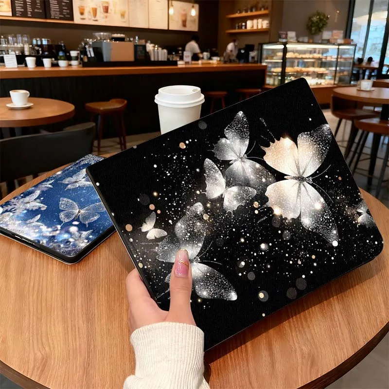 

Glittering Butterfly Sparkle Art Tablet Case For iPad Pro Air 5th 6th 7th 13 M3 M4 M5 12.9 13.3 inch 2018 2022 2024 2025