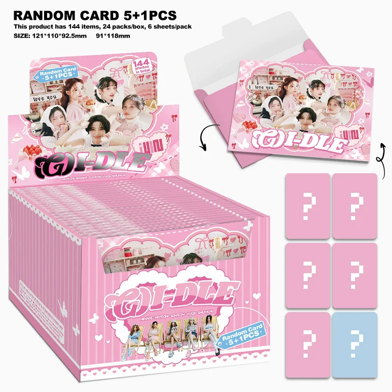 

6 шт./упак. корейская группа девушек GIDLE Laser Lomo Card-голографические фотокарточки Минни Шухуа Юци идеальный подарок для фанатов