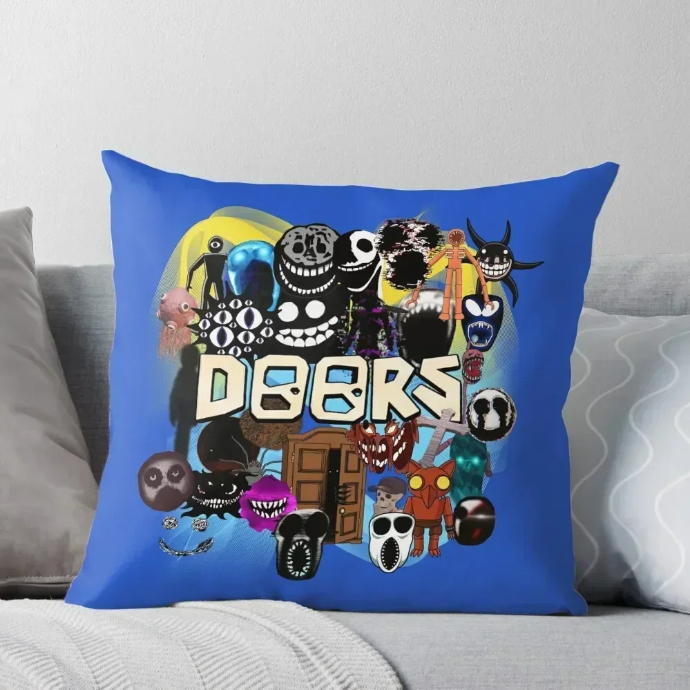 

Doors All the Entities New Doors Game Update Throw Pillow autumn pillowcase Sofa Cushion Cover christmas pillowcases pillow