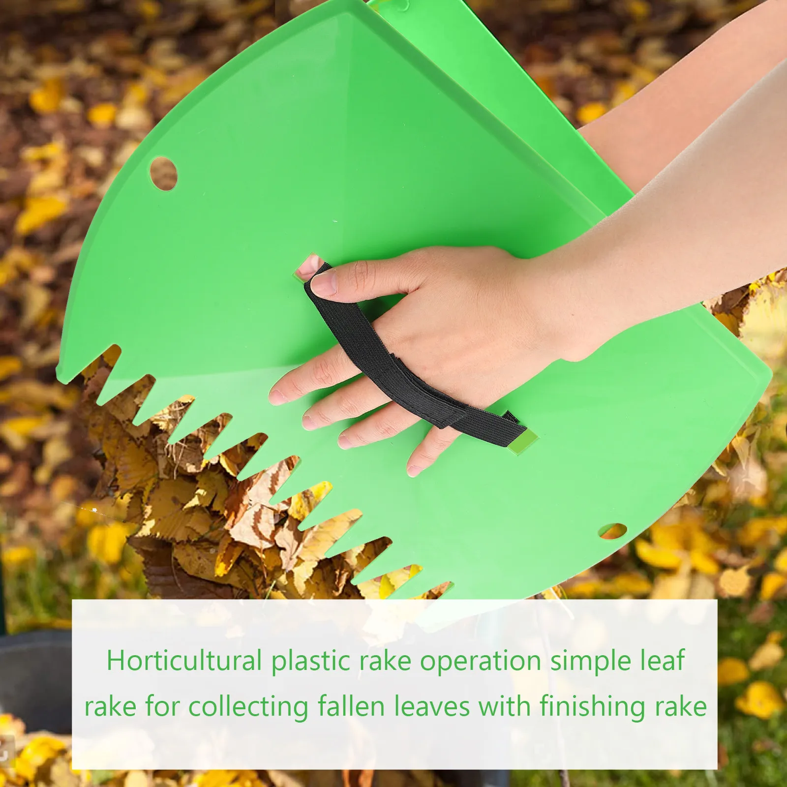Heavy Duty Garden Rake All Weather Plastic Leaf Rake for Weed Removal Yard Lawn Courtyard Cleaning