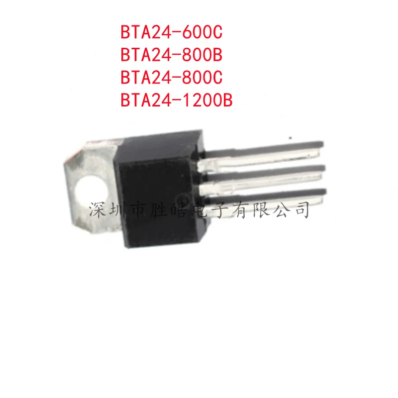 

(10PCS) NEW BTA24-600C / BTA24-800B / BTA24-800C / BTA24-1200B Two-way Silicon Controlled Straight Into The TO-220