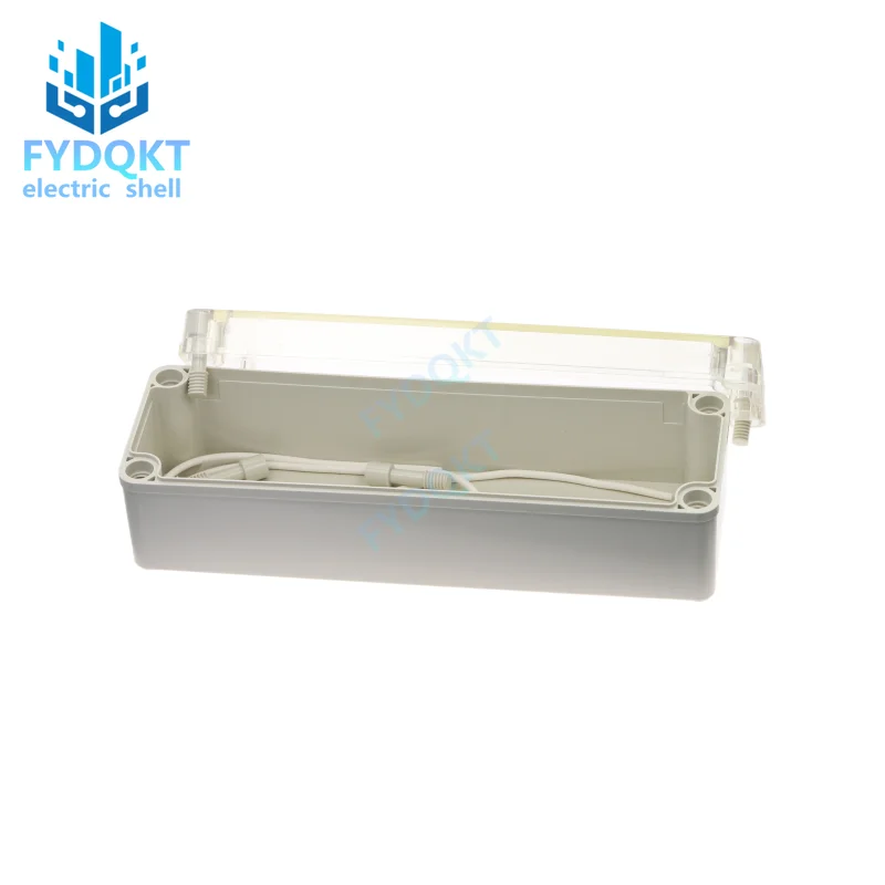 250x80x70mm ABS Plastic security power supply case transparent cover case outdoor wiring waterproof box DIY