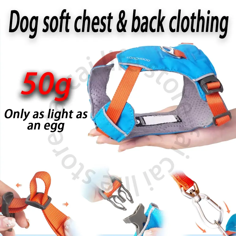 

Super Lightweight 50g Pet Harness Anti-Escape Dog Vest for Small Medium Dogs Chest Straps Reflective Dog Harness Vest Supplies