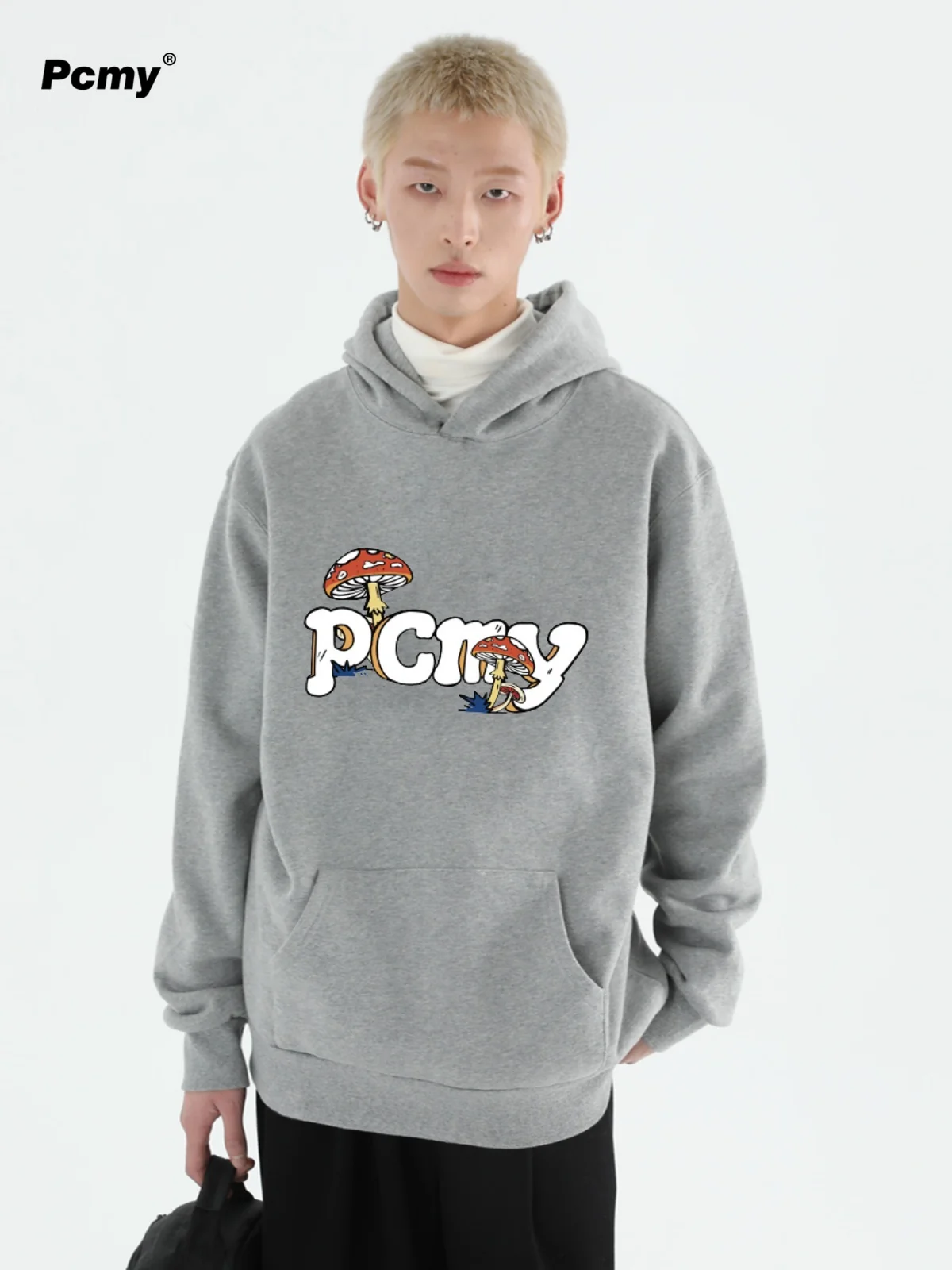 PCMY Mushroom Kingdom Trend Sweatshirts met capuchon 2024 Herfst en winter Nieuwe casual losse paar hoodies