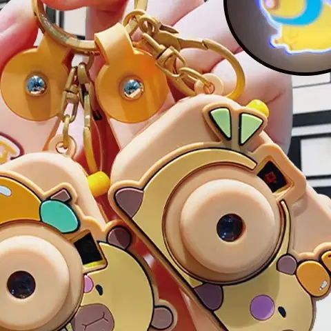 

Capybara Projection Camera Keychain Cute Water Dolphin Camera Key Chain Bag Accessories Children's Gifts Party Favours