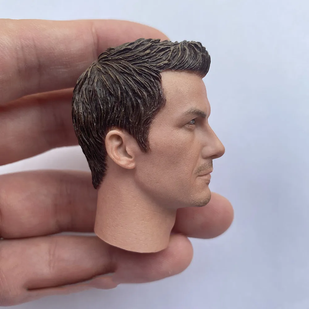 Big Sale 1/6th Soccer Football Handsome Guy Male Head Sculpture Carving Model For 12inch Action Figures DIY