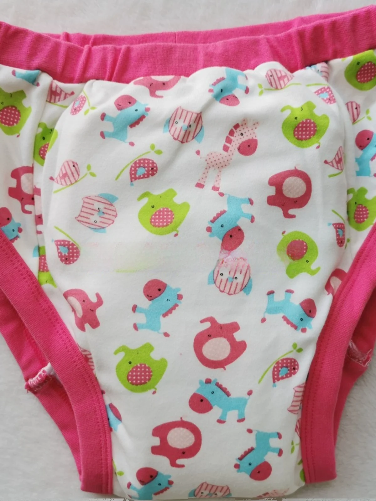 Washable Cotton Diapers Learning Pants for Babies Adult Couples Comfortable Breathable Underwear Flat Briefs mid Waist