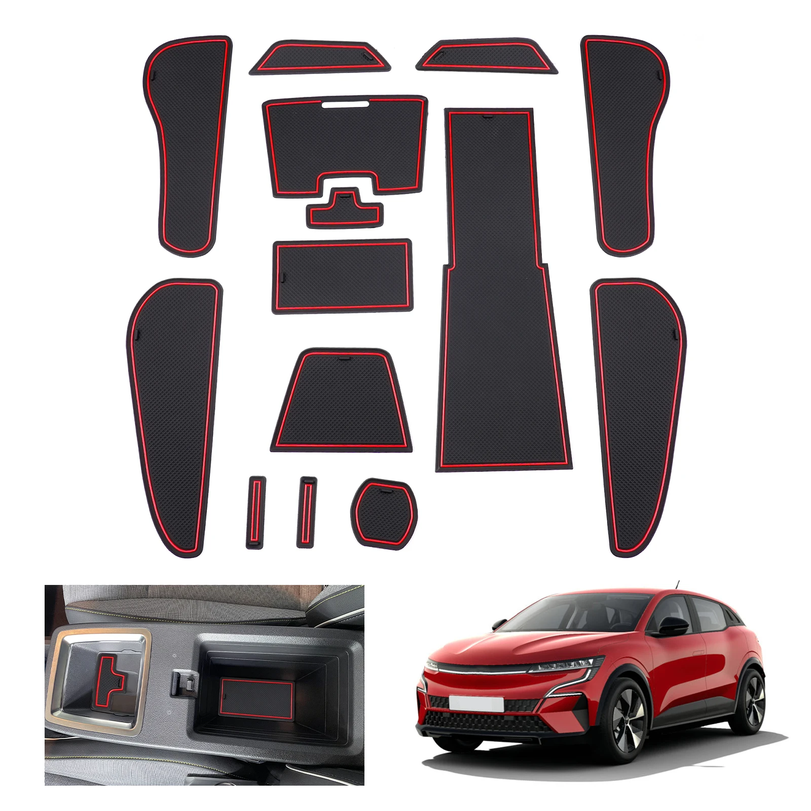 

Автомобильные Противоскользящие прокладки для Renault Megane E-Tech 2022 2023, аксессуары для интерьера автомобиля Megane E-Tech 2023