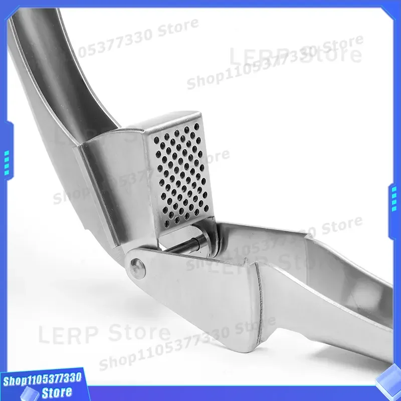 304 Stainless Steel Garlic Press Thickened Manual Mincer Kitchen Tool Household Multi Functional Puree Maker Clip Device for