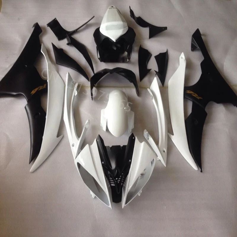 

Plastics motorcycle Fairing fit for YZFR1 08 15 YZFR1 2008- 2015 YZFR1 08-15 Injection molding white black Fairing set