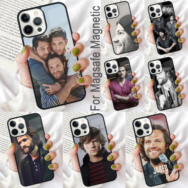 Supernatural Jared Padalecki Magnetic Soft Phone Case for iPhone 16 Promax 15 Pro 13 14 Plus 11 12 Mini MagSafe Coque