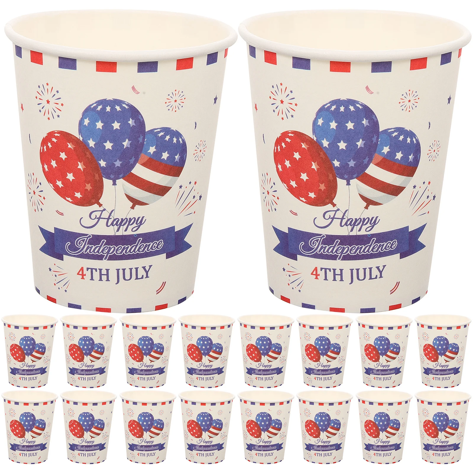 

48Pcs 4th Of July Party Paper Cups Patriotic Disposable Cups Coffee Cups Perfect For Camping Outdoor Activities