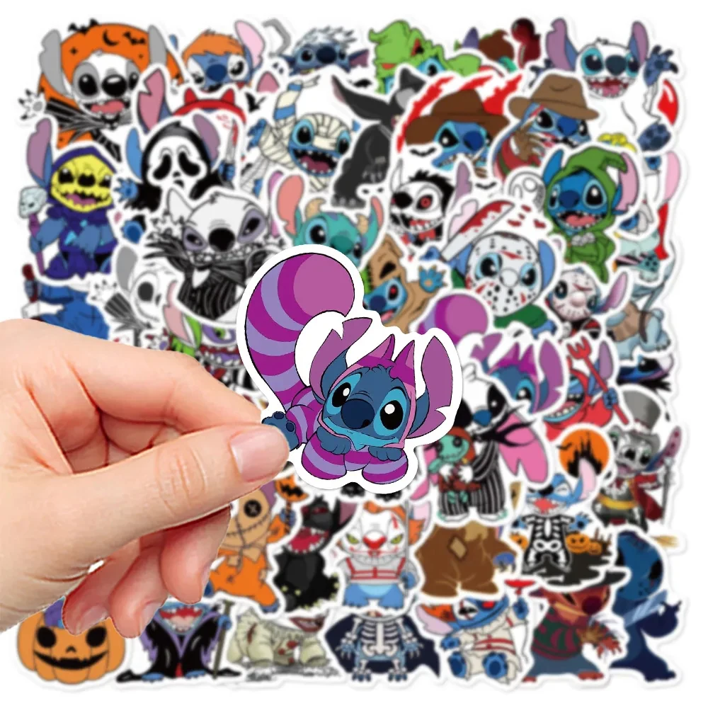 10/30/50pcs Disney Cartoon Horror Lilo & Stitch Stickers for Kids Fuuny Anime Decal Waterproof Graffiti Laptop Bike Cool Sticker