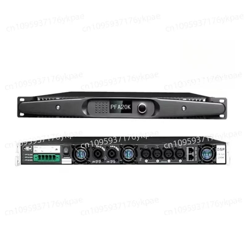Professional 4-Channel Power Amplifier 1350W Class D Digital Audio Amplifier 1U Rackmount for KTV Club Concert Sound System