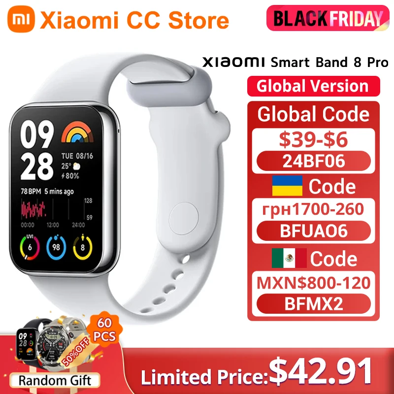 Xiaomi Mi Band 8 Pro Global Version Smart Wristband1.74