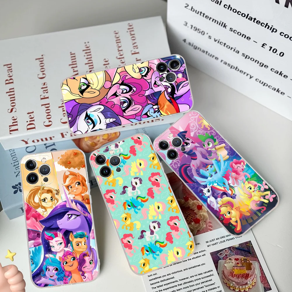 M-My Little P-Pony Phone Case Silicone Soft For Iphone 16 15 14 13 12 11 Pro Mini XS MAX Plus X Cover