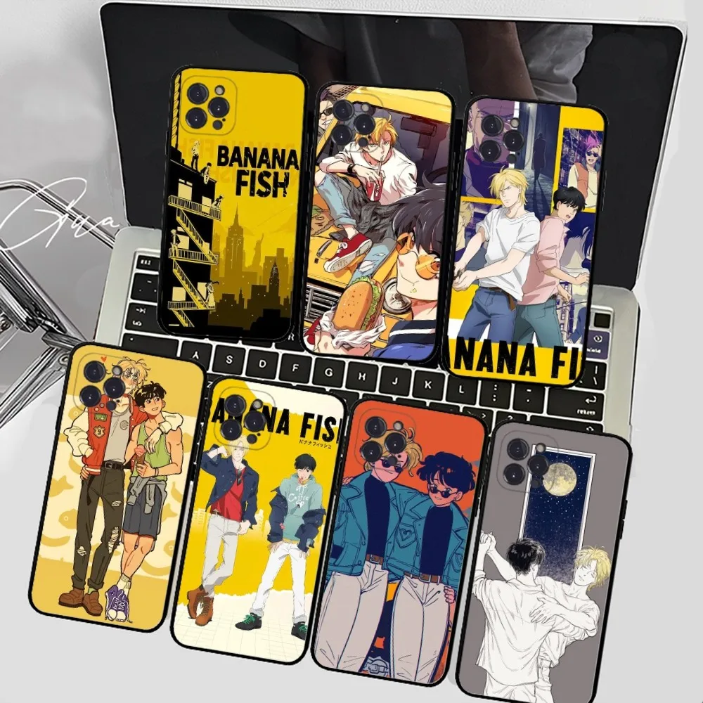 Classic Anime BANANA FISH Phone Case For IPhone 15 14 11 12 13 Mini Pro XS Max Cover 6 7 8 Plus X XR SE 2020 Funda Shell