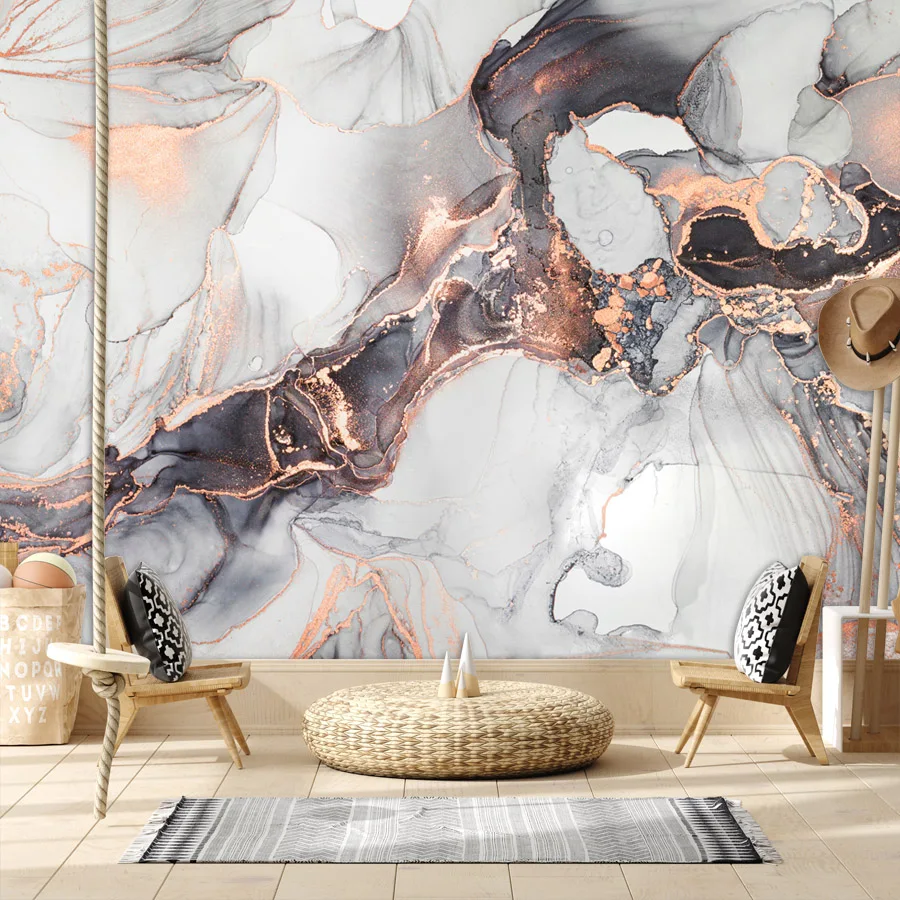 ورق حائط مخصص قابل للتقشير واللصق لتزيين غرفة المعيشة وغرفة النوم ورق حائط للاتصال وفرشاة ديكور المنزل حبر جداريات أريكة خرسانية