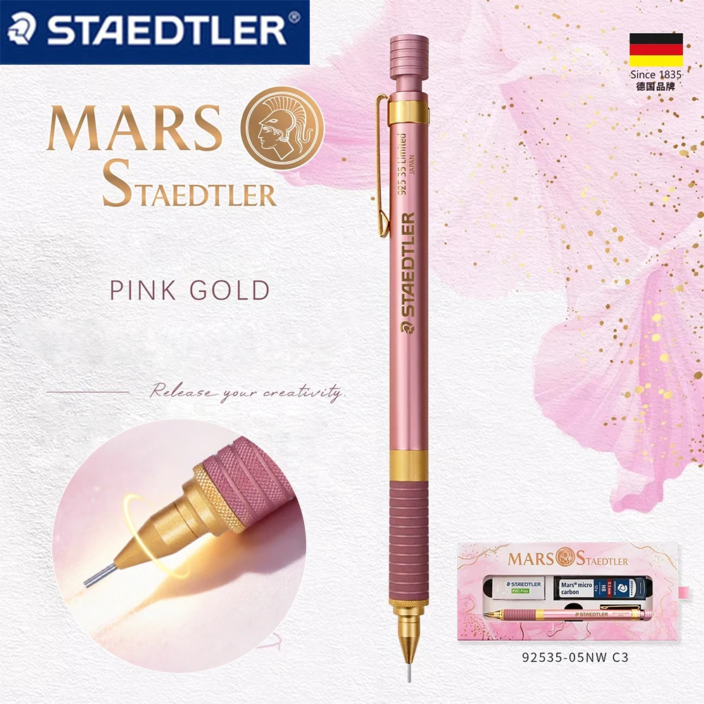 

Новый немецкий механический карандаш STAEDTLER 92535, позолоченный, лимитированная серия, подарочный, 0.5 мм, для рисования, скетчинга, письма, художественные принадлежности
