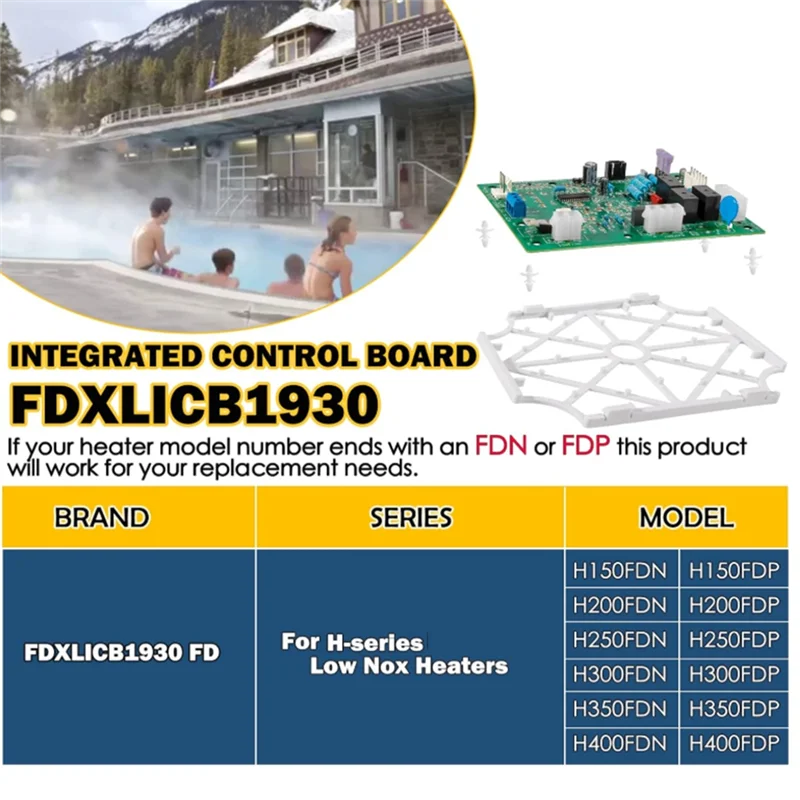 A76G-FDXLICB1930 FD لوحة تحكم متكاملة استبدال عدة ل هايوارد العالمي H-سلسلة منخفضة Nox سخان حمام السباحة #6