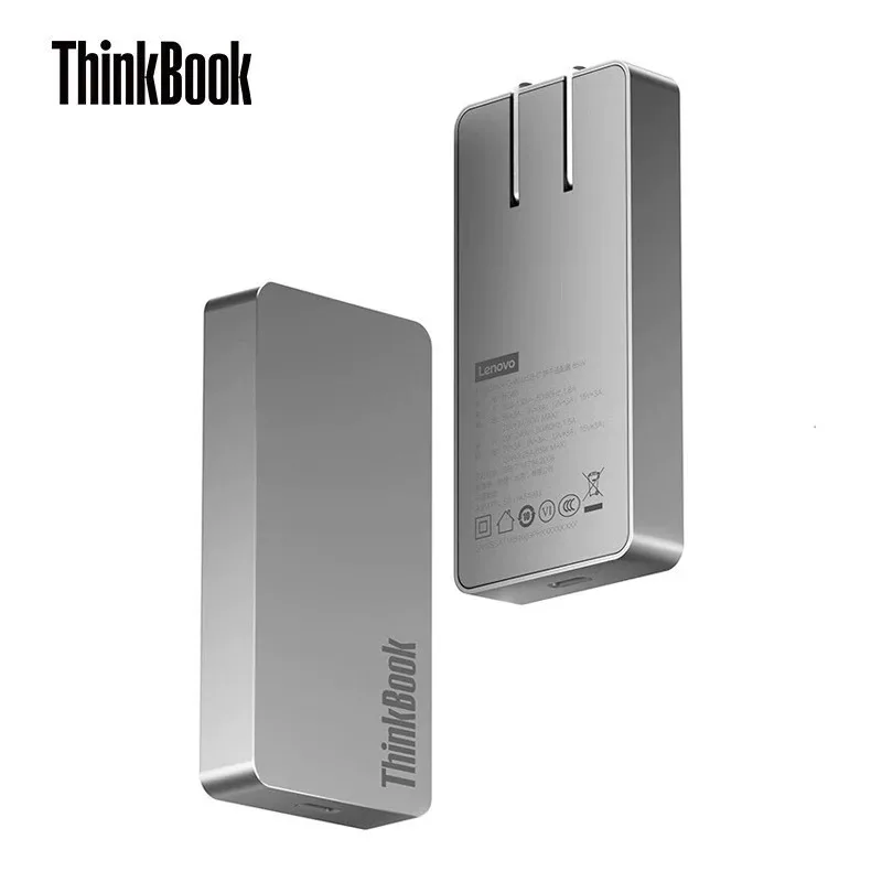 جديد لينوفو 65 واط GaN شاحن رفيع للغاية محمول نيتريد الغاليوم شحن رئيس USB-C محول PD شحن سريع بطاقة الطاقة المحمولة #5