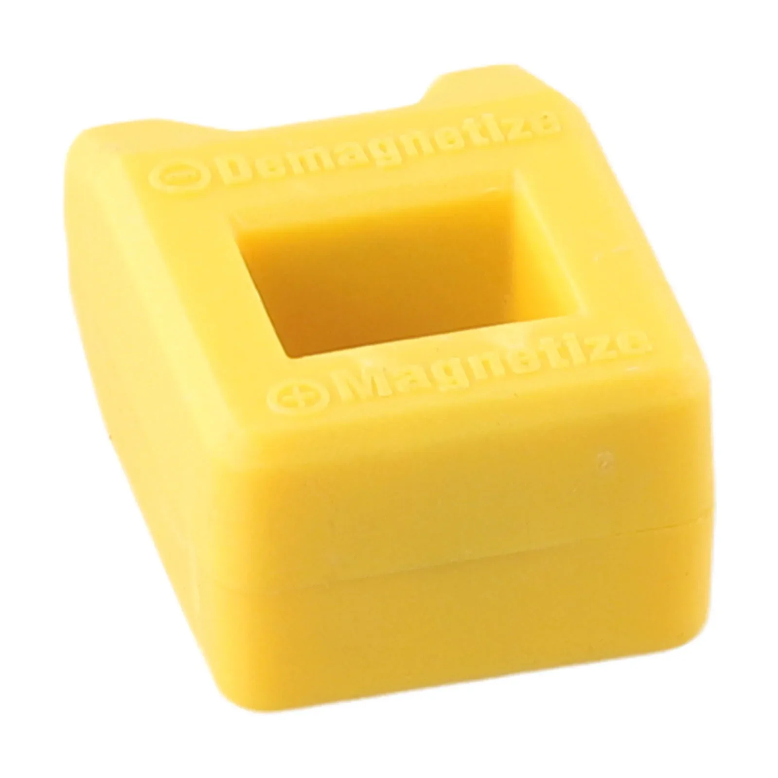 2pcs 2 In 1 Demagnetizer Magnetizer Change Magnetism 29*40*19mm Yellow Plastic Electric Tools For Screwdrivers Steel Tools