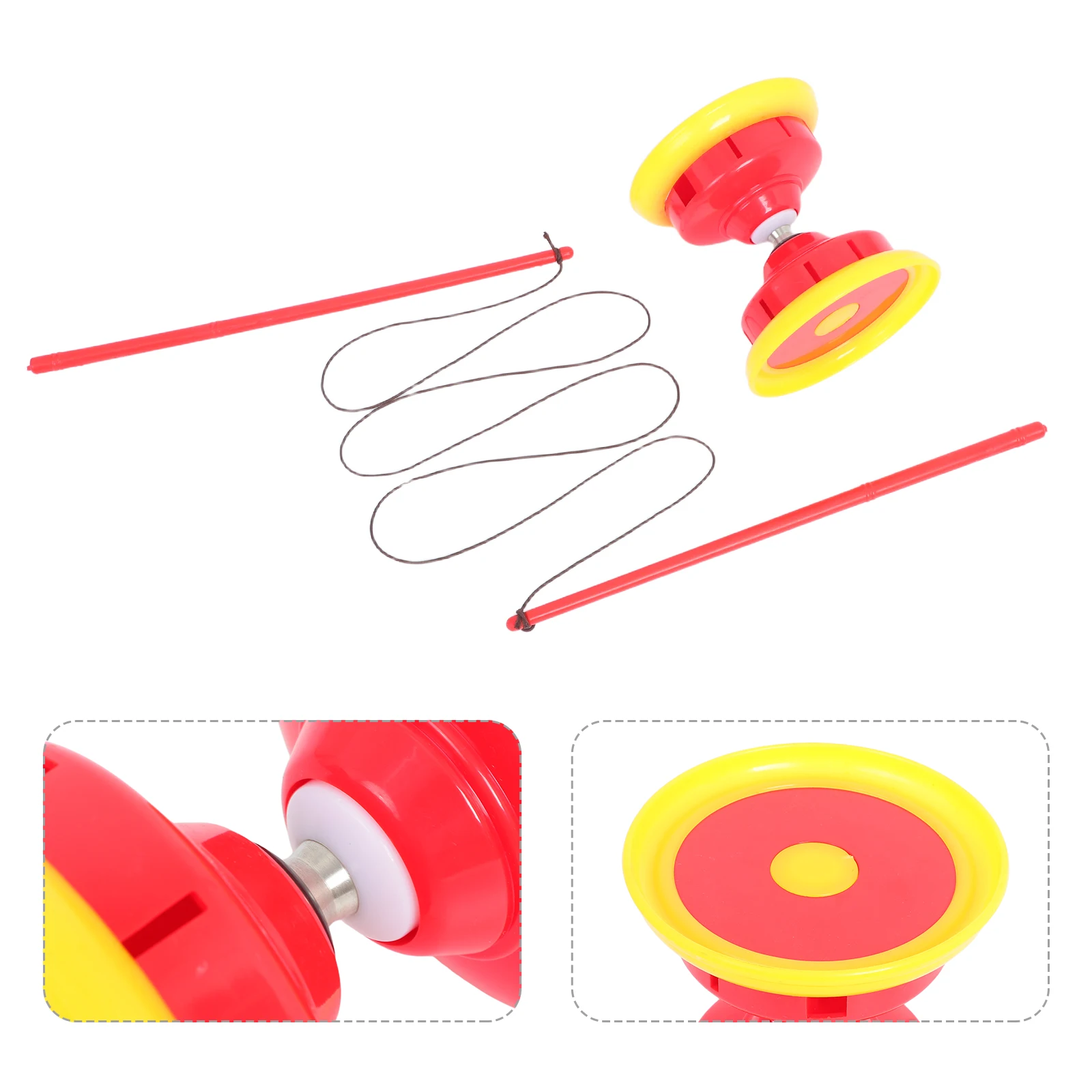 

Chinese Yoyo Diabolo Triple Bearing Edge Protection Doublehead Design Smooth Rotation Outdoor Fitness Kids Elderly