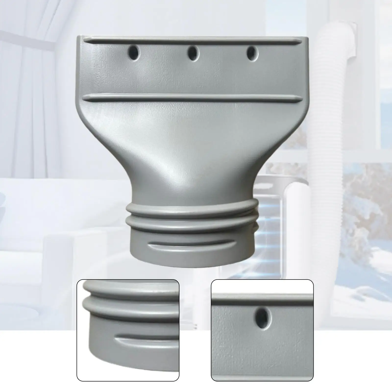 مقرنة خرطوم عادم مكيف الهواء، واجهة قناة العادم، مقرنة خرطوم تنفيس مكيف الهواء