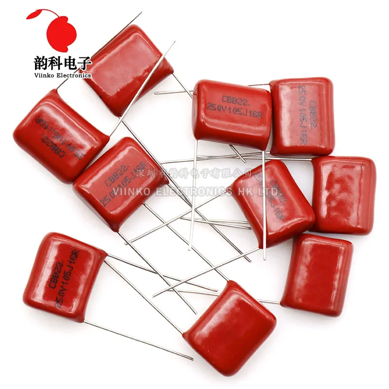 10PCS 63V 100V 250V 400V 450V 630V 2000V CBB capacitor de filme de polipropileno 101 103 104 105 125J 221 222 223 224 225 332 333 334