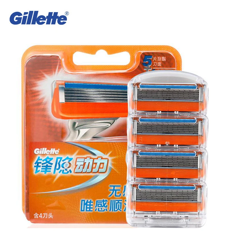 

Replaceable Razor Blades Fit Gillette Fusion 5 Safety razor blade Head Shaving cassettes 5 layers stainless steel Shaver for Men