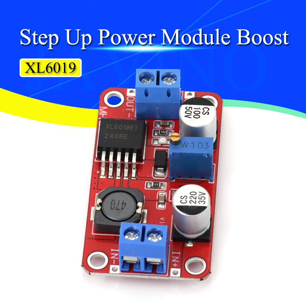 1/5/10szt 5A DC-DC Step Up Power Module Boost Volt Converter 3.3V-35V do 5V 6V 9V 12V 24V XL6019 regulowane wyjście