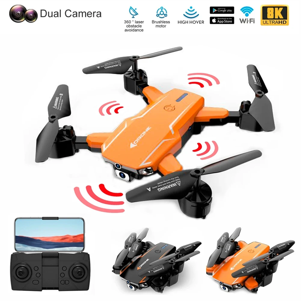 New R2s Drone 5G GPS 8K HD Aerial Photography Optical Flow Drones UAV Obstacle Avoidance Four-Rotor Helicopter RC Distance 5000M