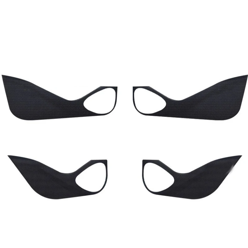

For BYD Sealion 7 EV 2025 Door Anti Kick Pad Protection Stickers Carbon Fiber Inner Side Edge Film Car Accessories Gift 4 Piece