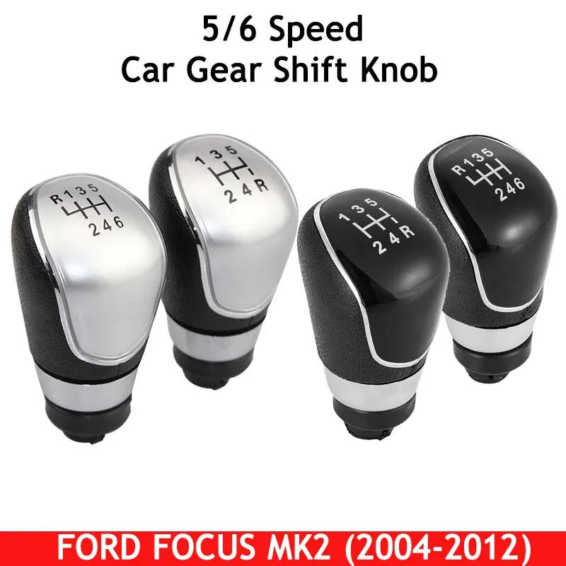 New 5/6 Speed Car Gear Shift Knob Stick Head Lever Handle For Ford MK7 2008-2015 Focus MK2 FL 2008-2011 C- max Automobiles Parts