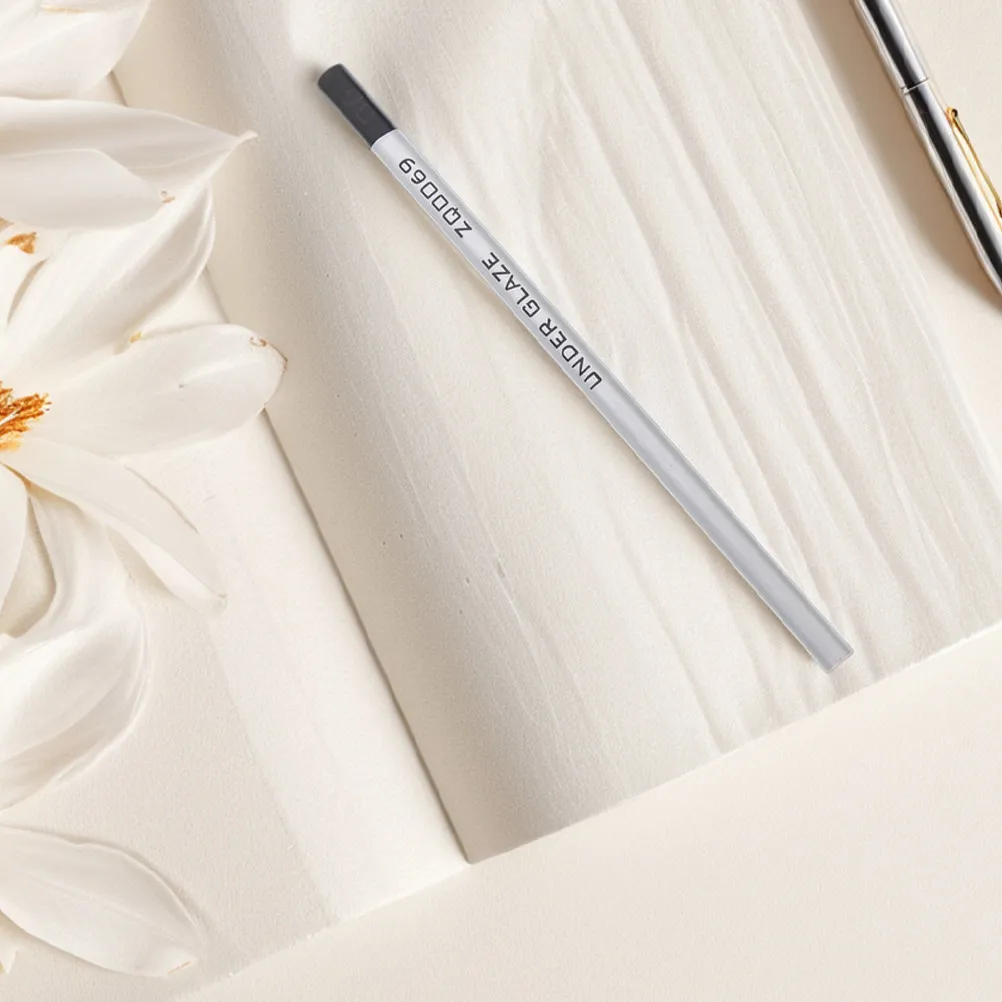 陶器用下絵筆2本セット、精密なディテール描画、シェーディング、着色ツール、セラミックビスクグレージングアート装飾用