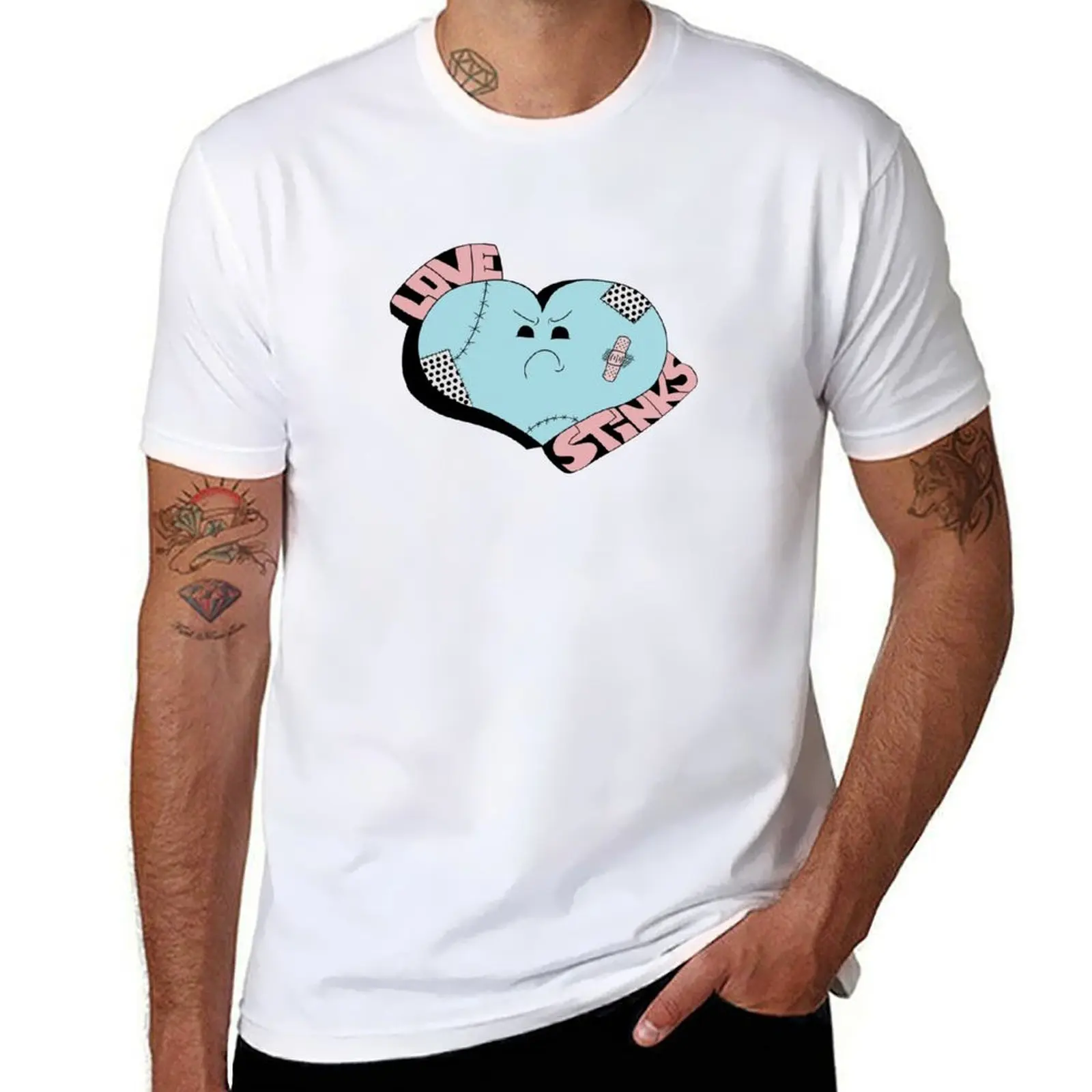 

Love Stinks! T-Shirt cotton t shirts man 100% t shirt custom print T-Shirt