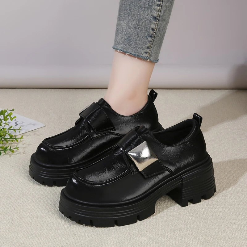 

Women Platform New Shoes Fashion Loafers Summer Sandals Designer 2025 Casual Heeled Shoes Trend Chunky Woman Pumps Zapatos Mujer