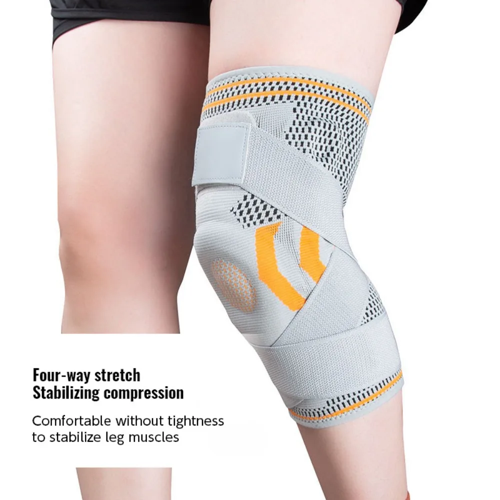 1PCS Knee Brace Compression Knit Knee Pad for Sports Quickly Absorb Perspiration Keep Knee Warm Knee Boosters Breathable Support image 2
