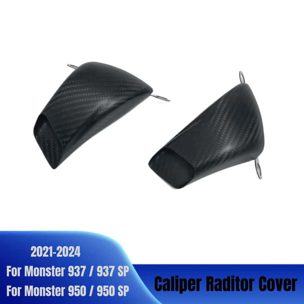 

For DUCATI Monster 937/937 SP Monster 950/950 SP 2021-2024 Carbon Fiber Motorcycle Front Brake Air Duct Caliper Radiator Cover