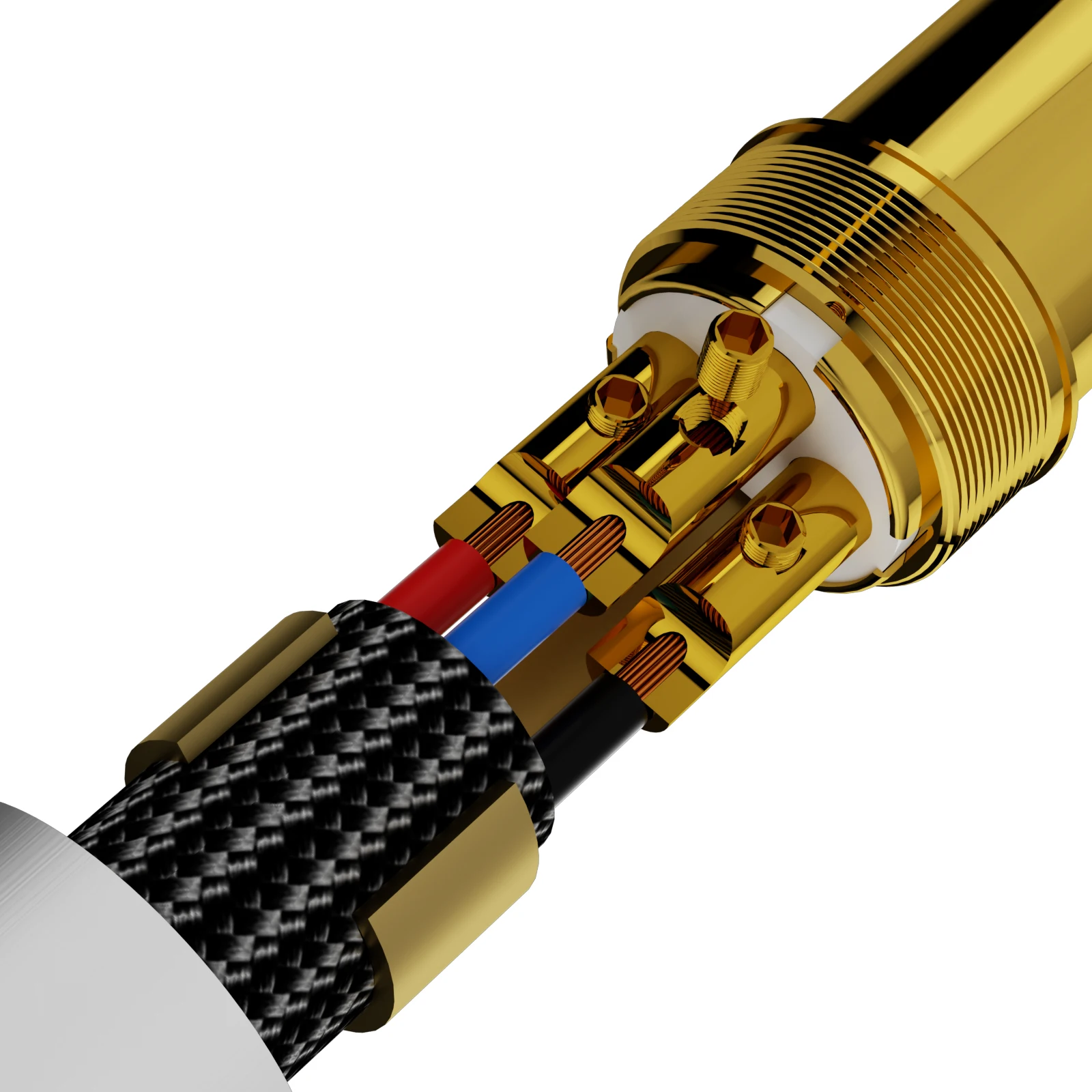Monosaudio Reinkupfer Rhodium-beschichteter XLR-Stecker XMF706 3-PIN XLR-Steckverbinder Hifi Audio MIC Kabel Symmetrischer Steckverbinder – Detail 8